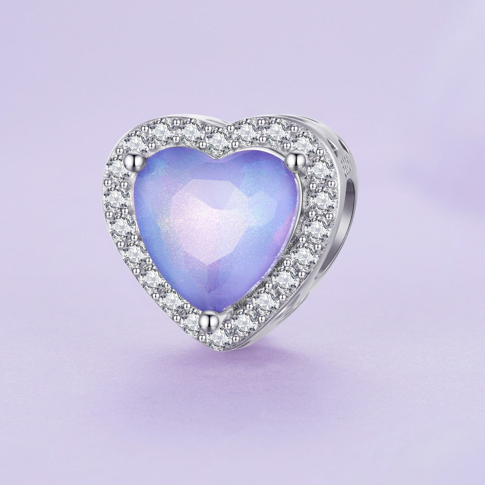 infinite love purple gradient charm 925 sterling silver xs2115