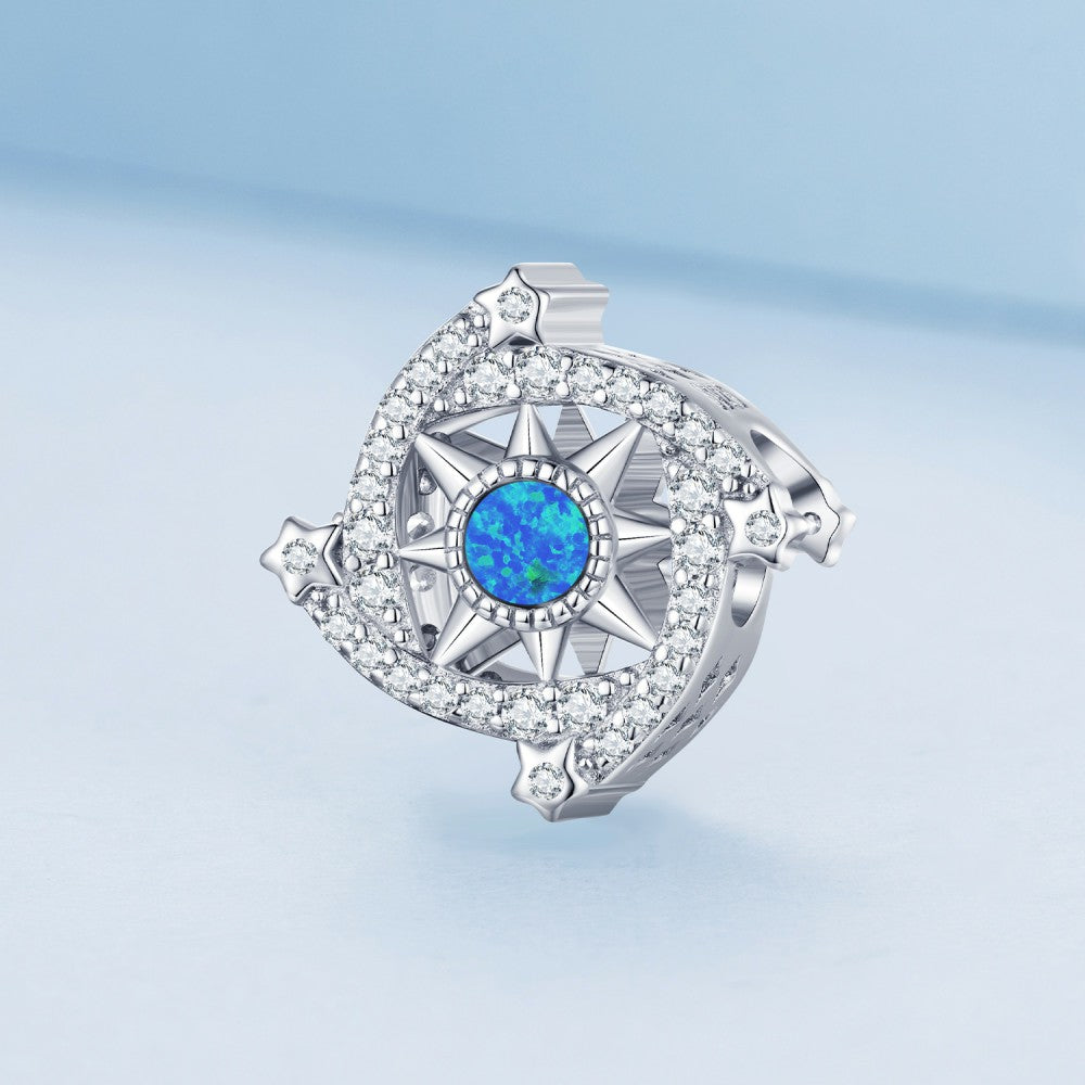 meteor blue sparkling charm 925 sterling silver xs2126