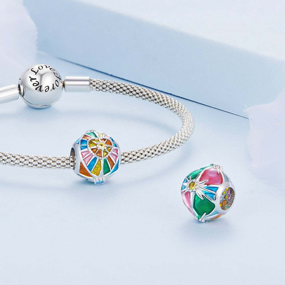 sun tarot colorful charm 925 sterling silver xs2127