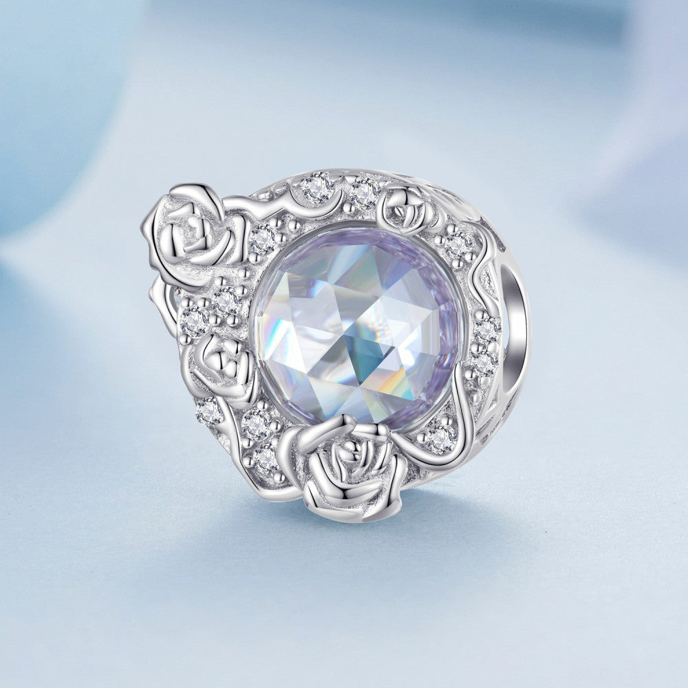 moon rose purple charm 925 sterling silver xs2135