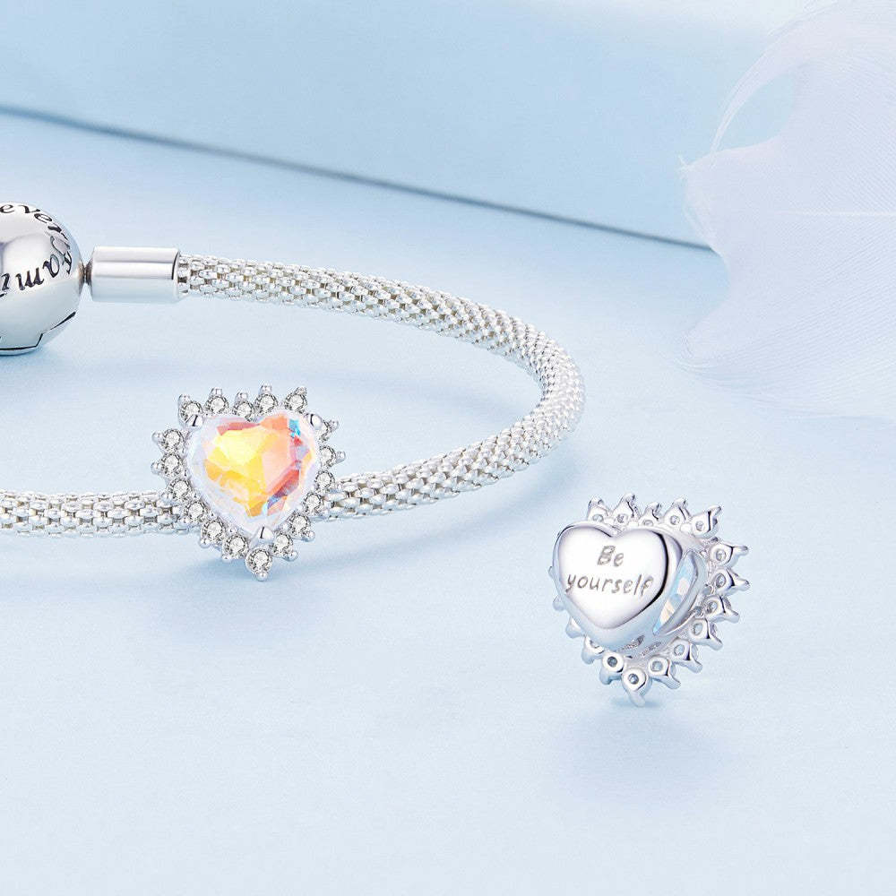 symphony of love white zircon charm 925 sterling silver xs2140