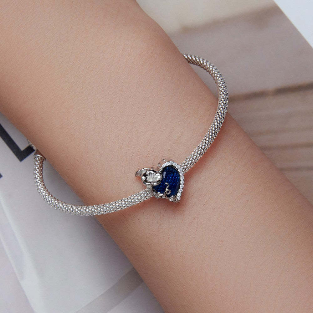 september birthstone deep blue charm 925 sterling silver xs2167