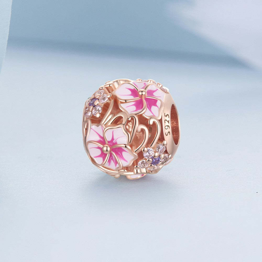 pink sakura charm 925 sterling silver xs2185