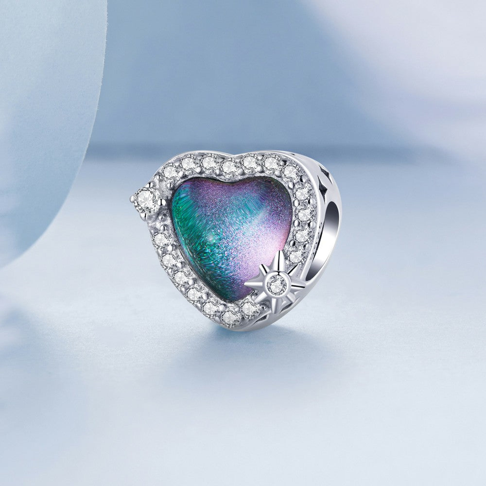 lucky heart colorful charm 925 sterling silver xs2205