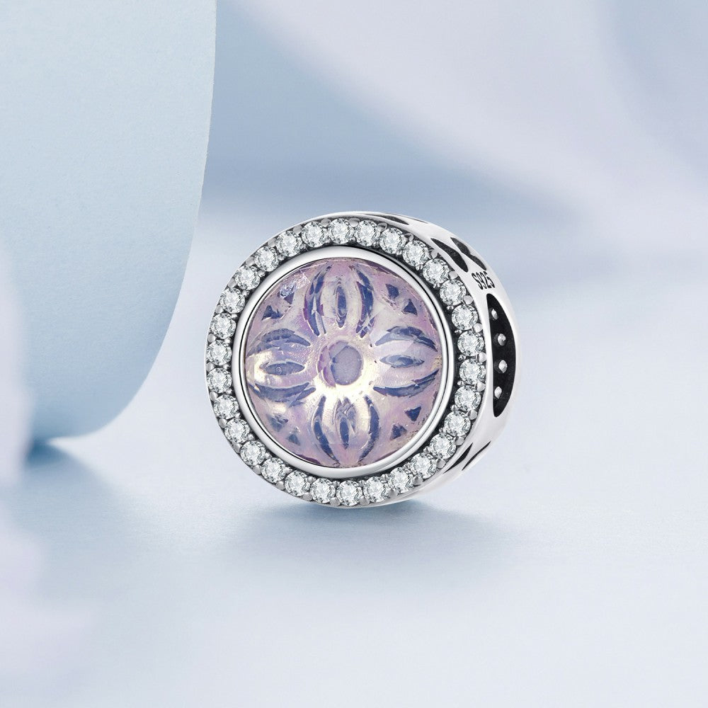 large center stone pink charm 925 sterling silver xs2207