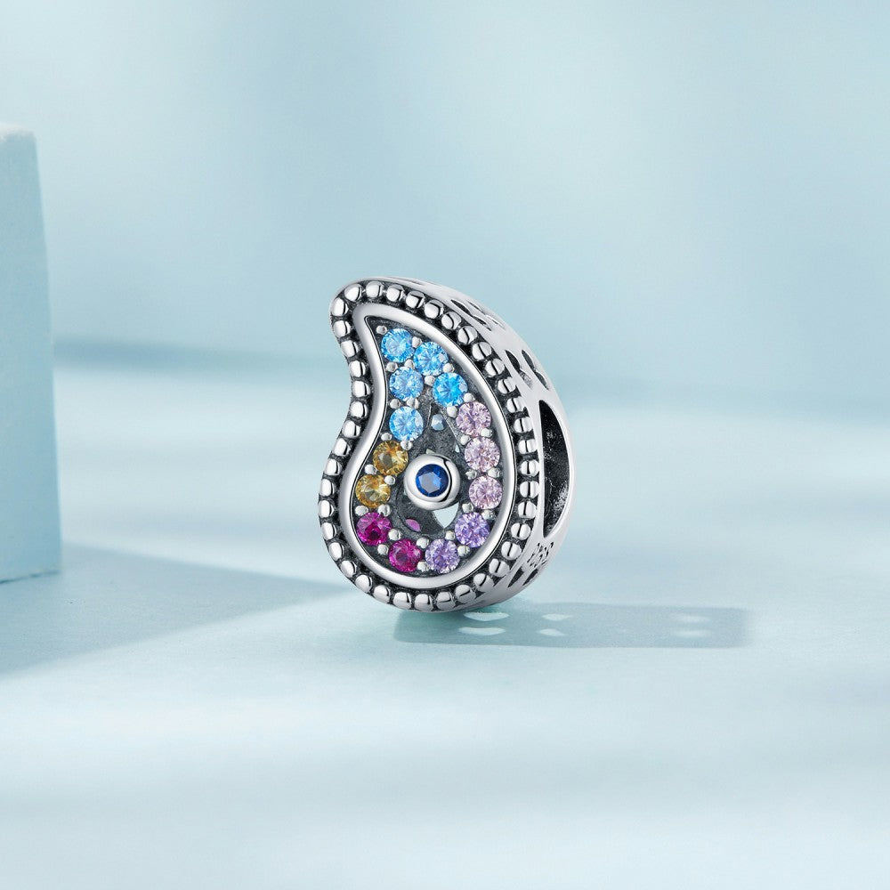 evil eye pink blue colorful charm 925 sterling silver xs2209