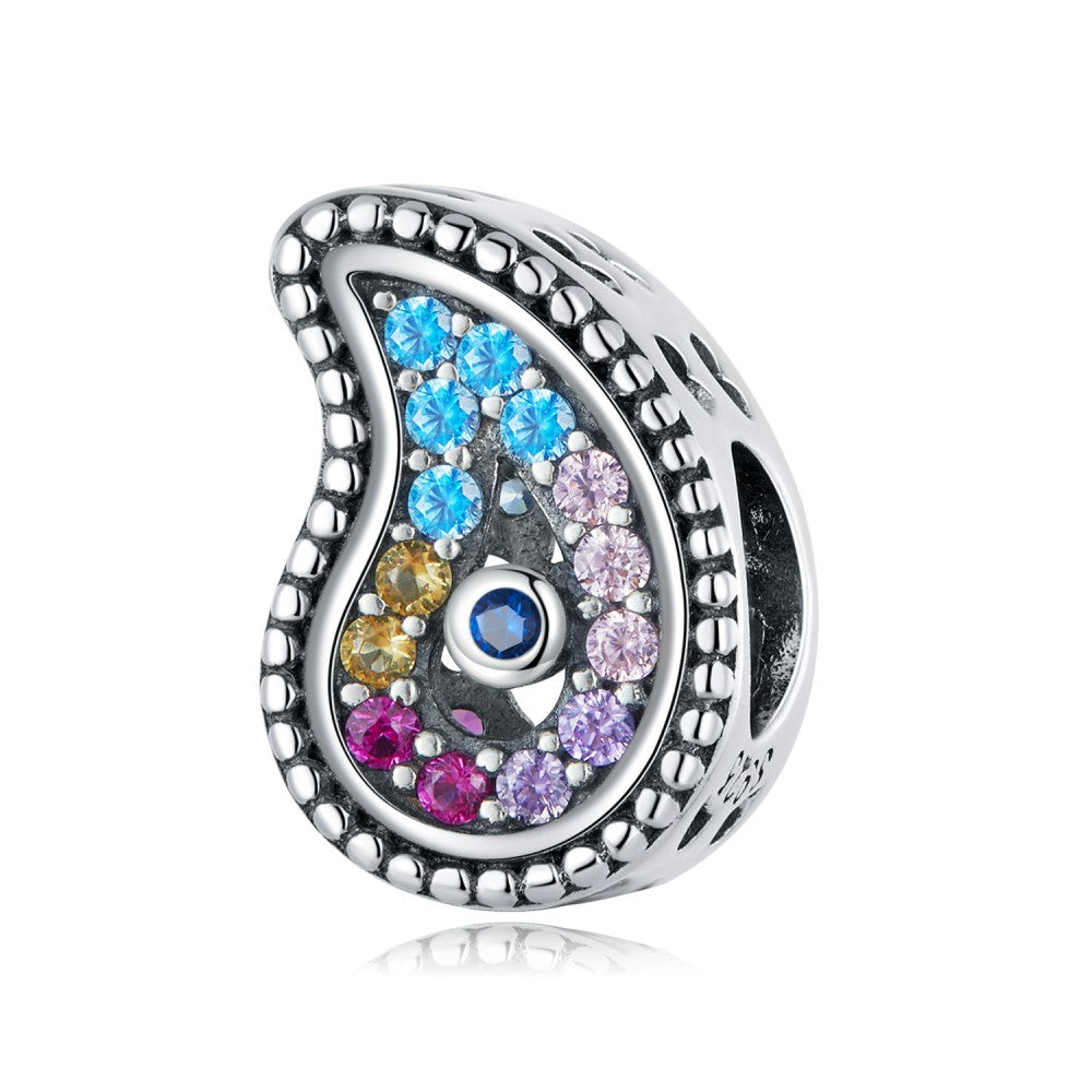 evil eye pink blue colorful charm 925 sterling silver xs2209