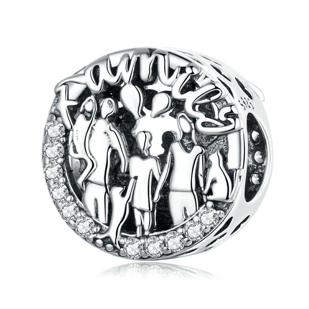 happy family charm 925 sterling silver xs2227