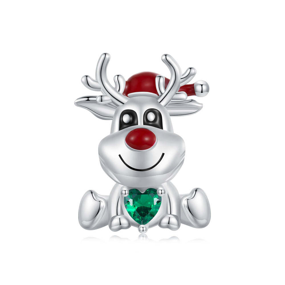 Christmas Elk Charm Silver Christmas Gifts - soufeelus