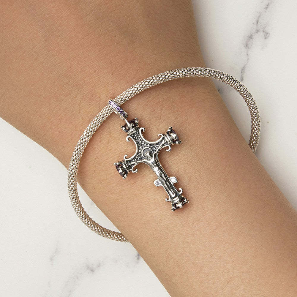 cross dangle charm 925 sterling silver yb2277