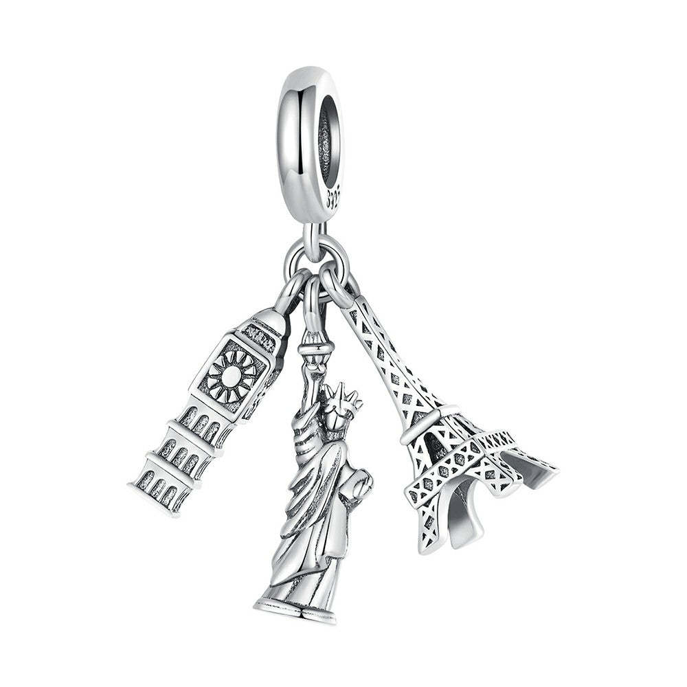 global tour dangle charm 925 sterling silver yb2361