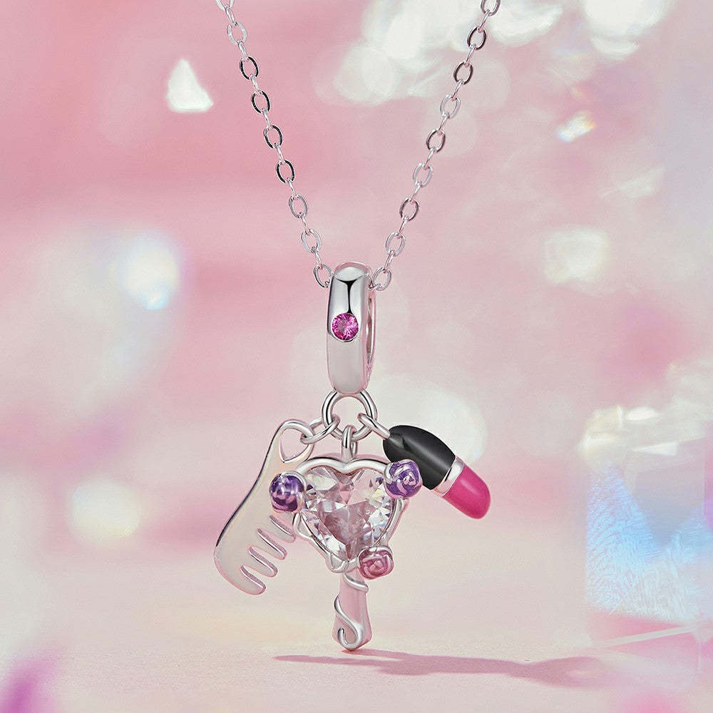 dress up three piece set dangle charm 925 sterling silver yb2368