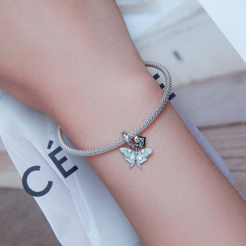 the wizard of oz butterfly dangle charm 925 sterling silver yb2448