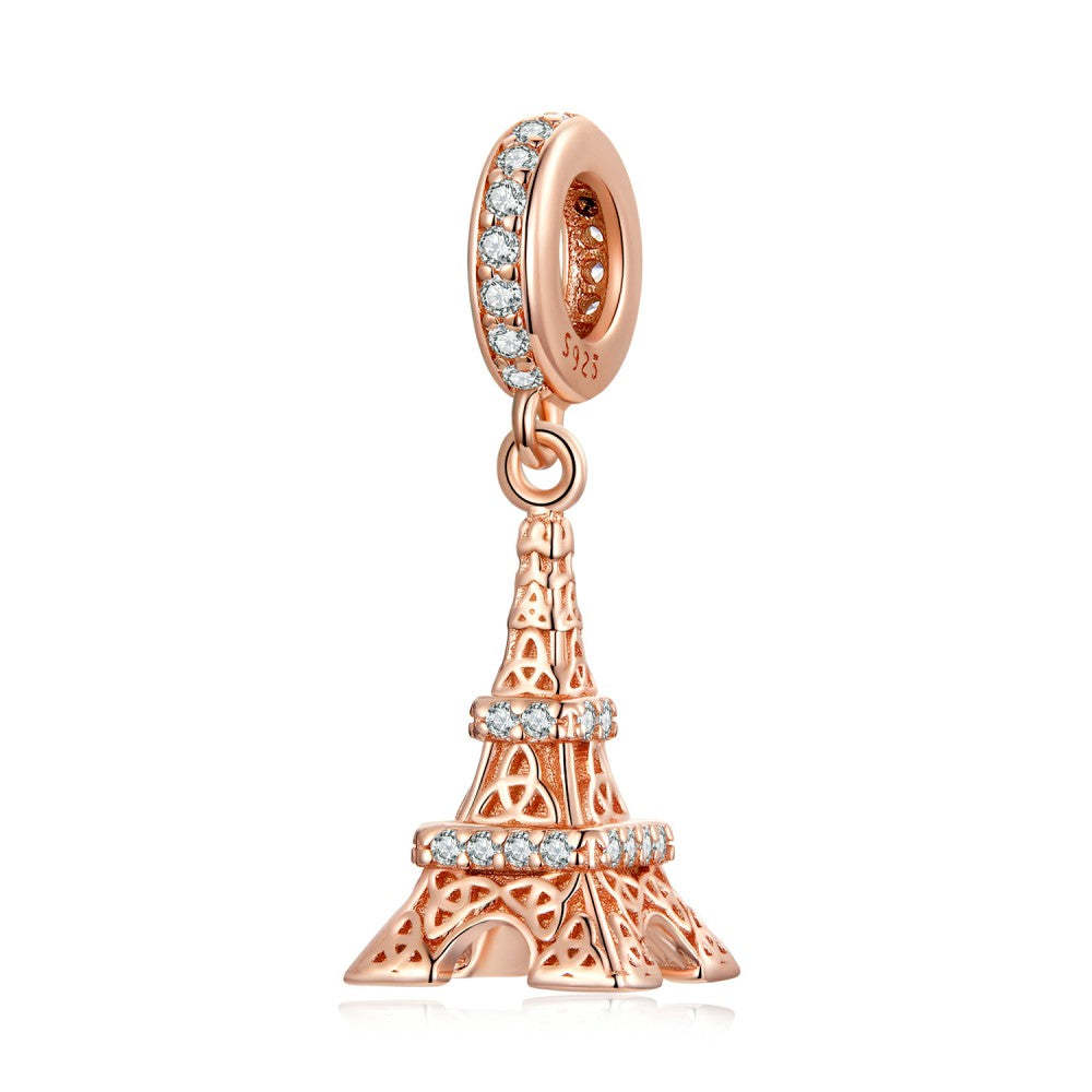 eiffel tower dangle charm 925 sterling silver yb2454