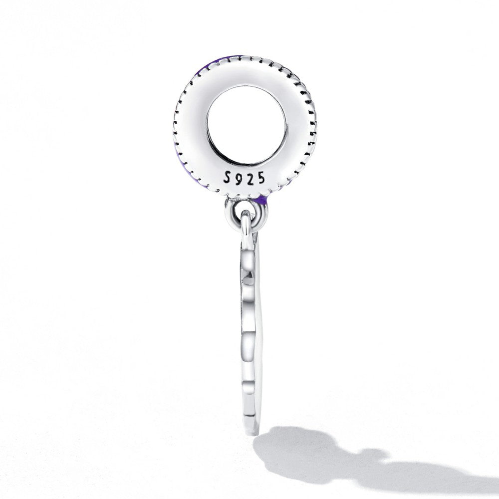 cute clown dangle charm 925 sterling silver yb2516