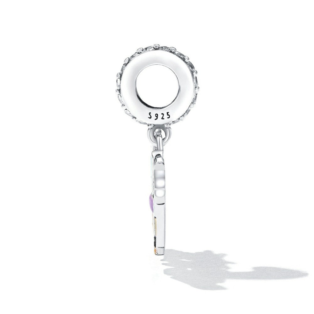 blue and red hello summer dangle charm 925 sterling silver yb2529