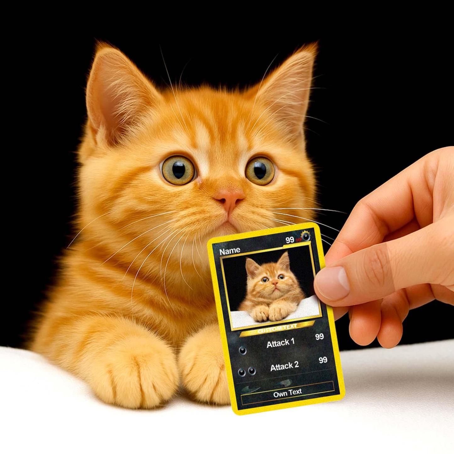 Custom Photo Poke Card Photo Art Card Personalized Text Poke Present for Pet Lovers