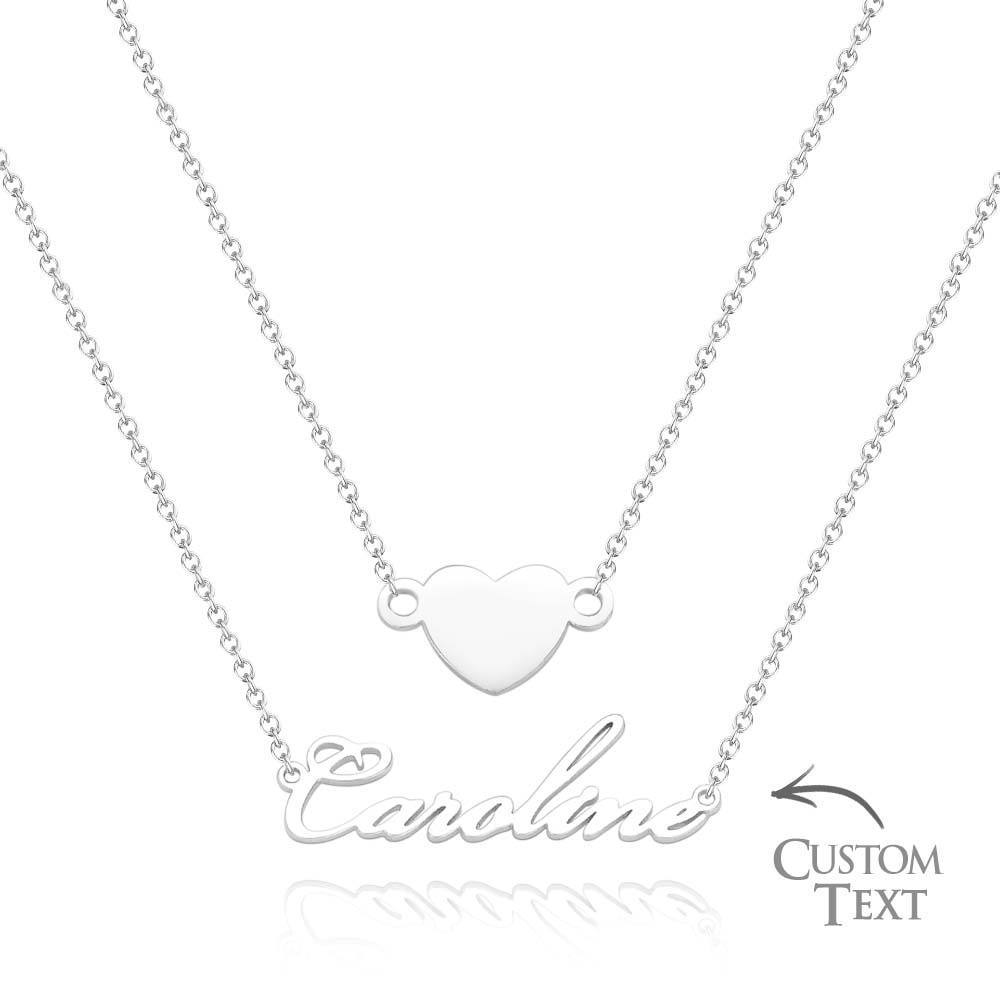 Custom Name Necklace Various Options Necklace Custom Initial Necklace Letter Name Necklace Gift for Her - soufeelus