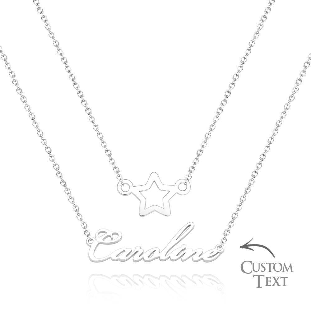 Custom Name Necklace Various Options Necklace Custom Initial Necklace Letter Name Necklace Gift for Her - soufeelus