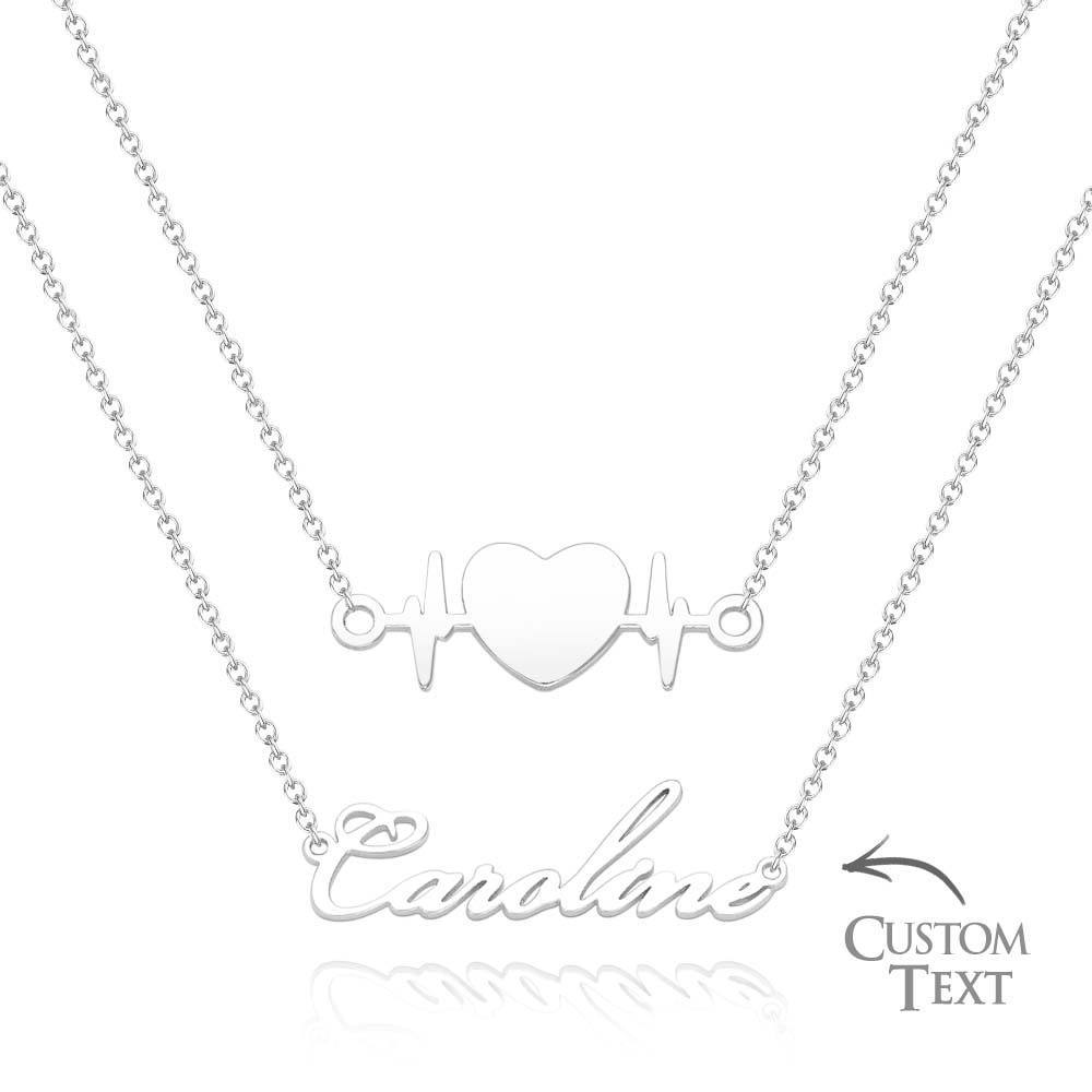 Custom Name Necklace Various Options Necklace Custom Initial Necklace Letter Name Necklace Gift for Her - soufeelus