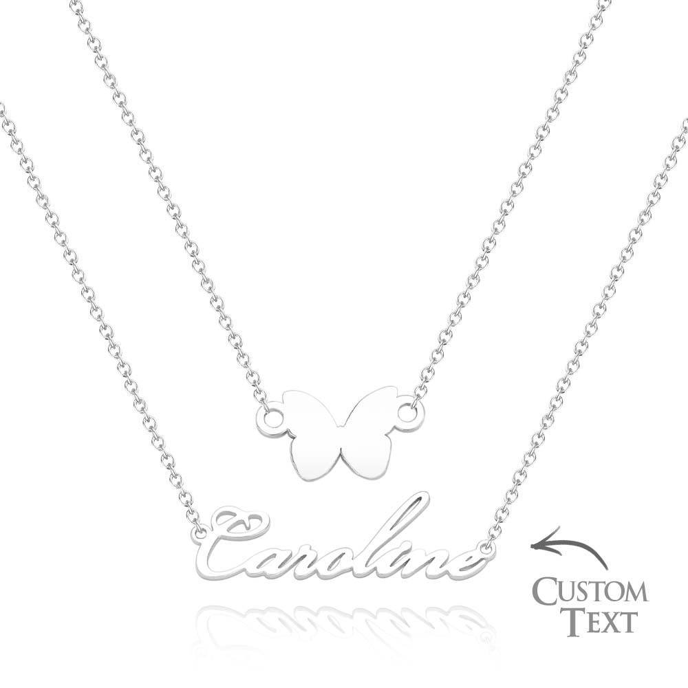 Custom Name Necklace Various Options Necklace Custom Initial Necklace Letter Name Necklace Gift for Her - soufeelus