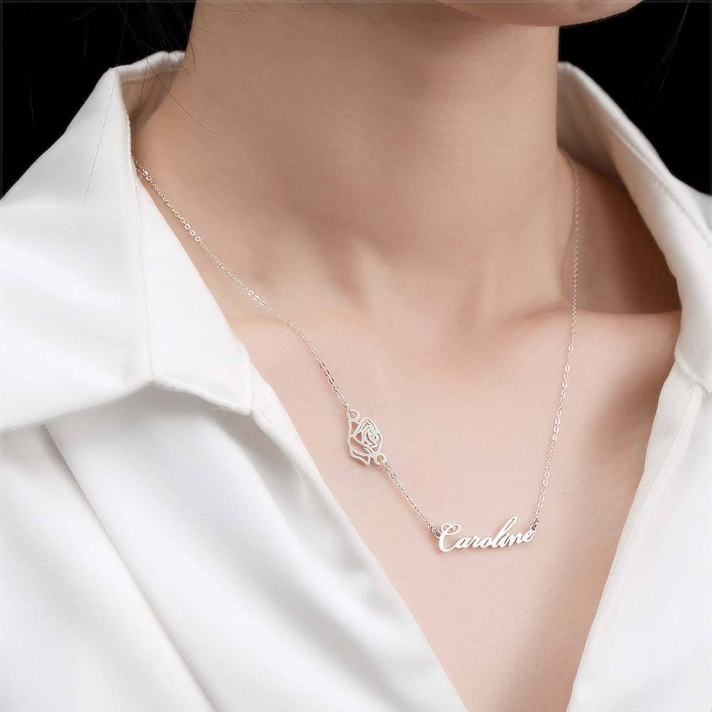 Custom Name Necklace Various Options Necklace Custom Initial Necklace Letter Name Necklace Gift for Her - soufeelus