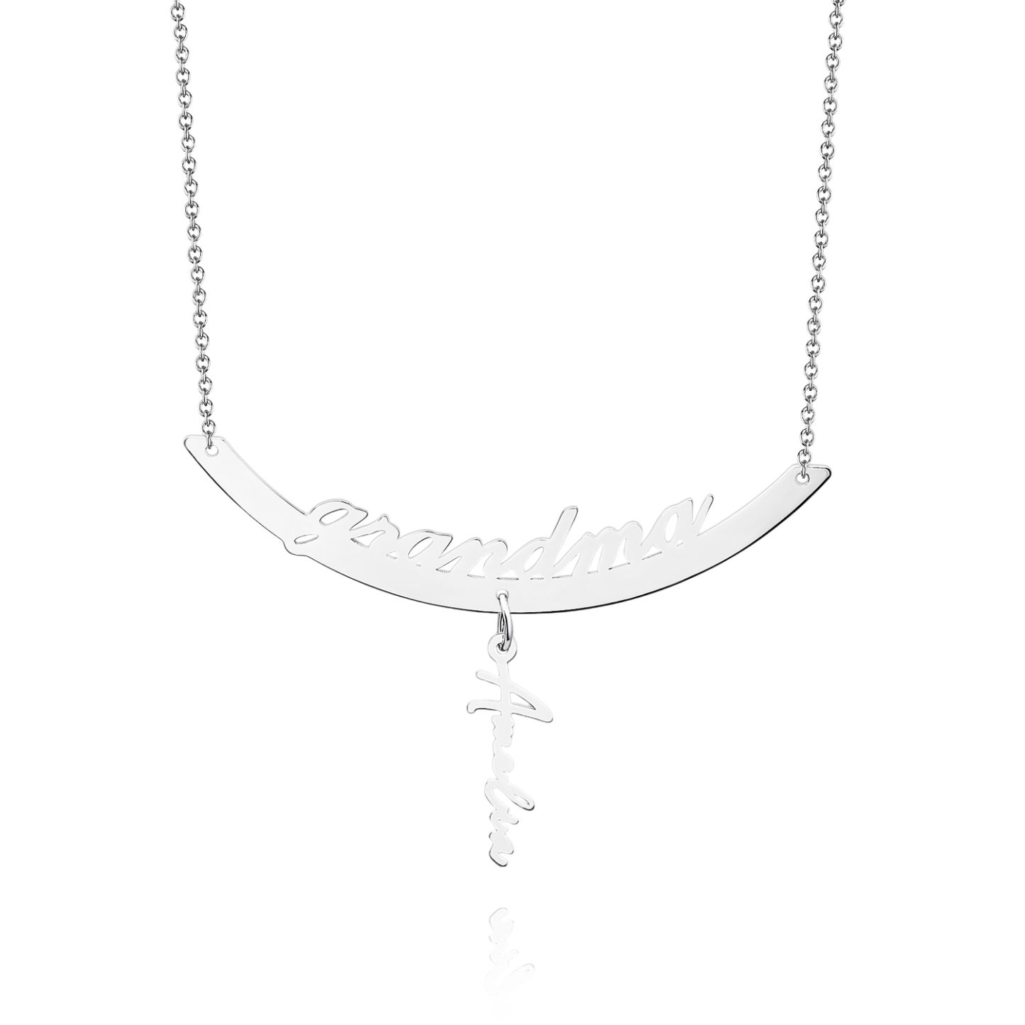 Custom Name Necklace Hanging Family Necklace with 1-7 Names Pendants Gift for Grandma Mother's Day Gifts - soufeelus