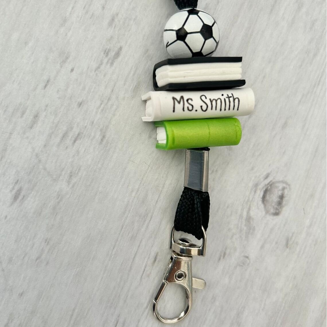 Custom Name Lanyard Personalized PE Teacher Lanyard Gift for Basketball Volleyball Baseball Soccer Coach