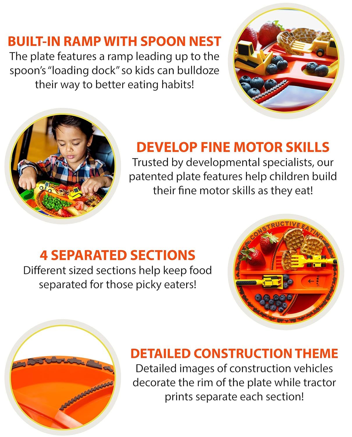 Unique Eating Plate and Utensils Set