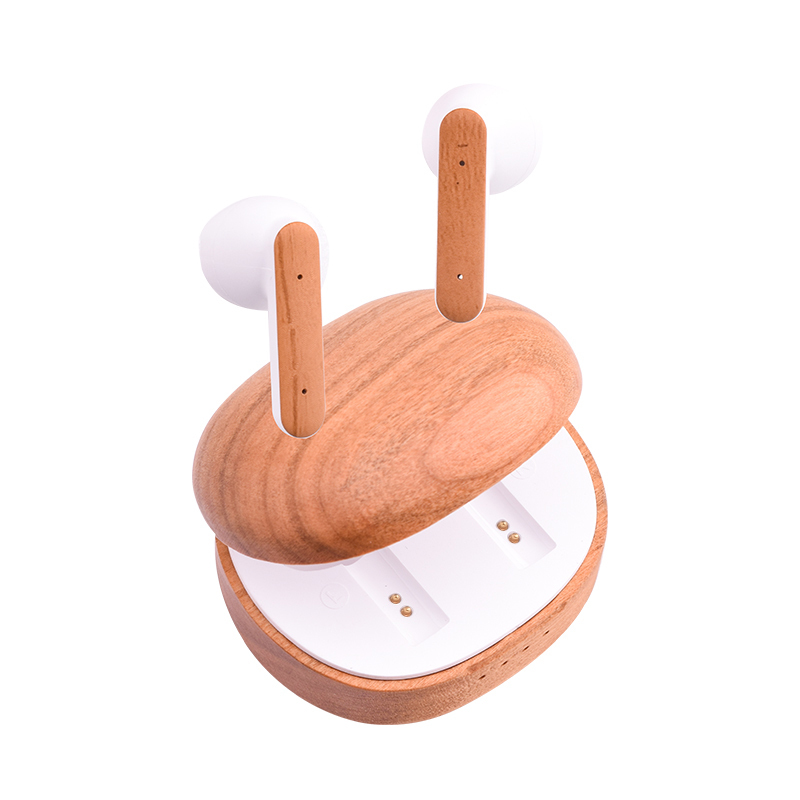 Personalized Name Wooden Tws in Ear Earphone BT5.3 Bluetooth Wireless Auriculares Sem Fio Inalambricos Eco Friendly Earbuds