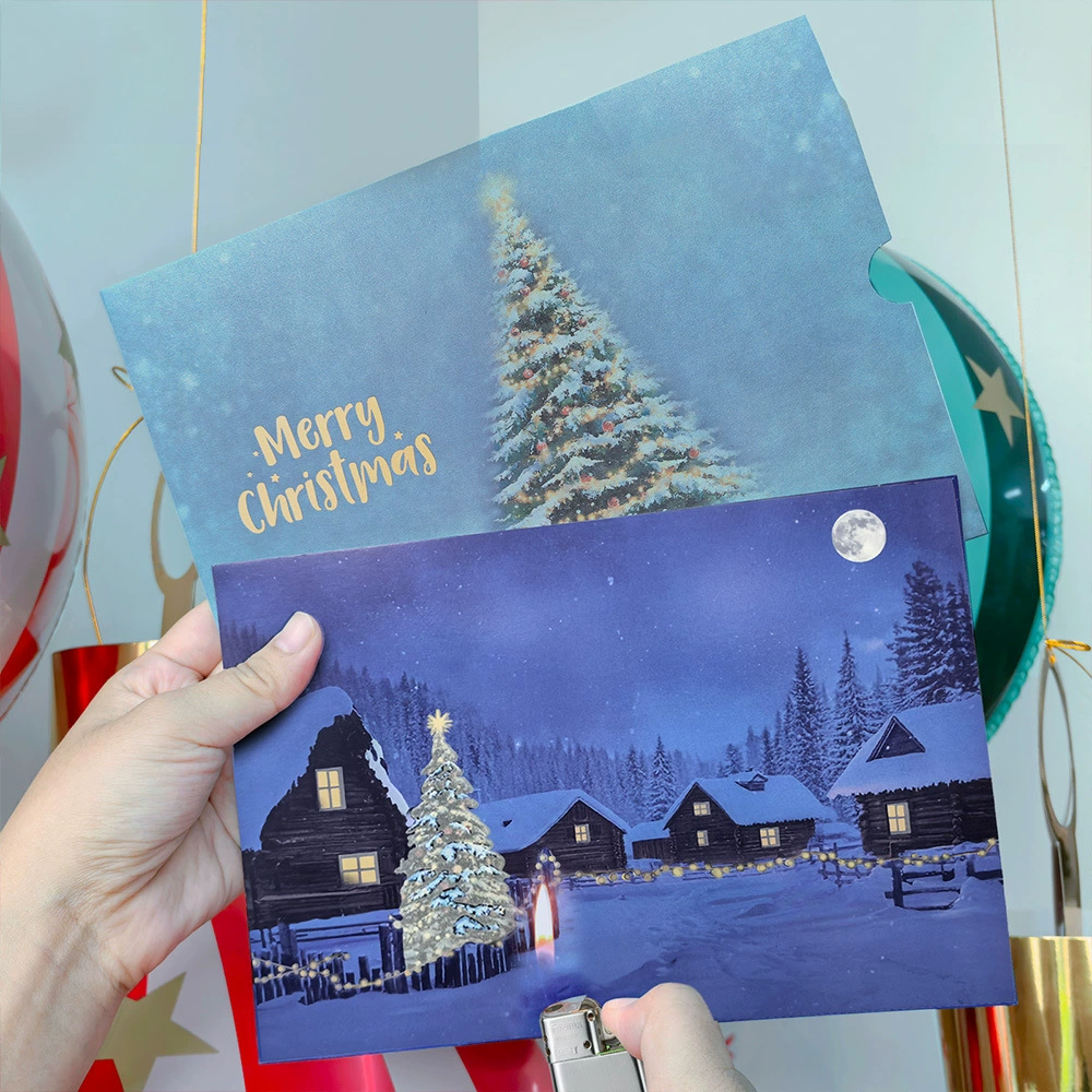 Heat-Reveal Christmas Card  Special Gift for Lover