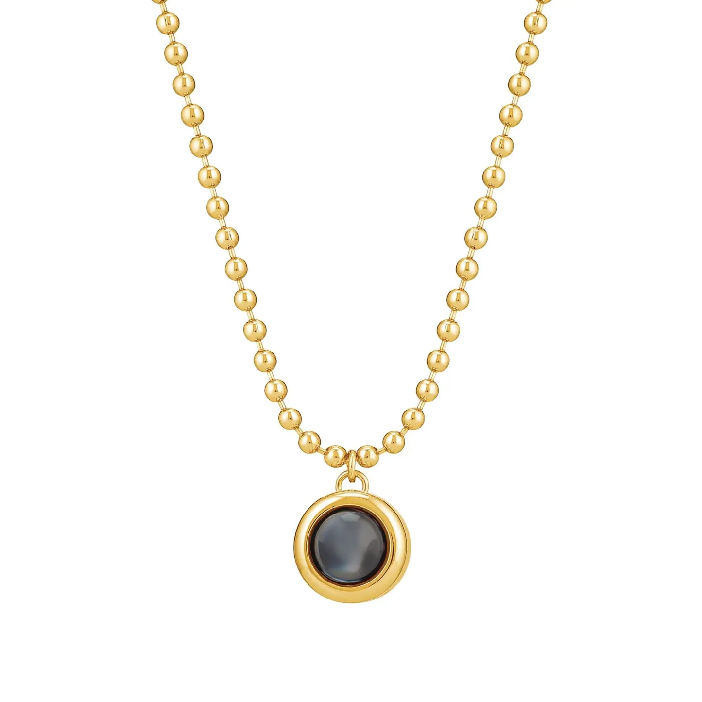 Personalized Ball Shot Photo Necklace Projection Gem Necklace Anniversary Gifts for Her