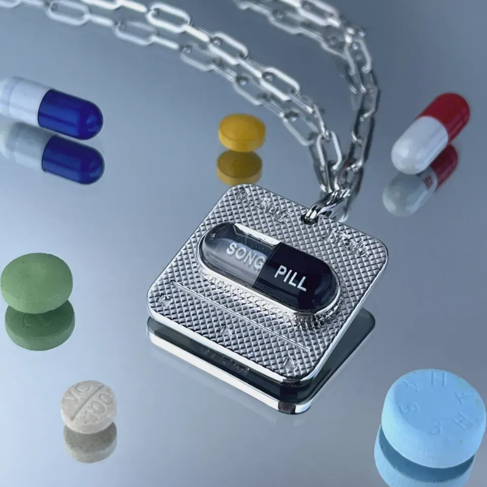 Custom NFC Music Capsule Necklace Music Sustained-release Capsule Necklace Gifts for Friends Music Gift Birthday Prescription