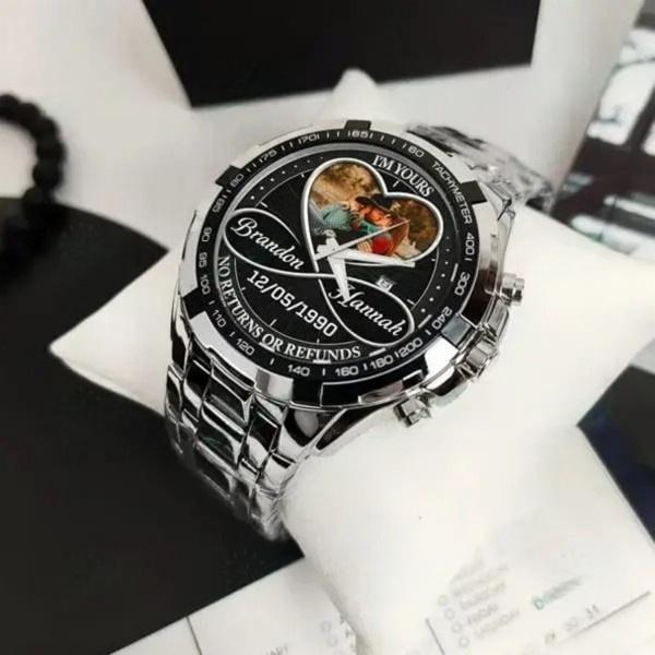 Couple Photo Upload - Custom Stainless Steel Watches