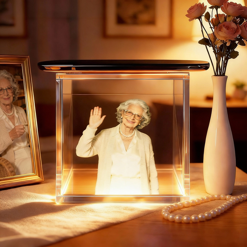 Personalized Memorial Hologram Display – A Living Tribute in Light