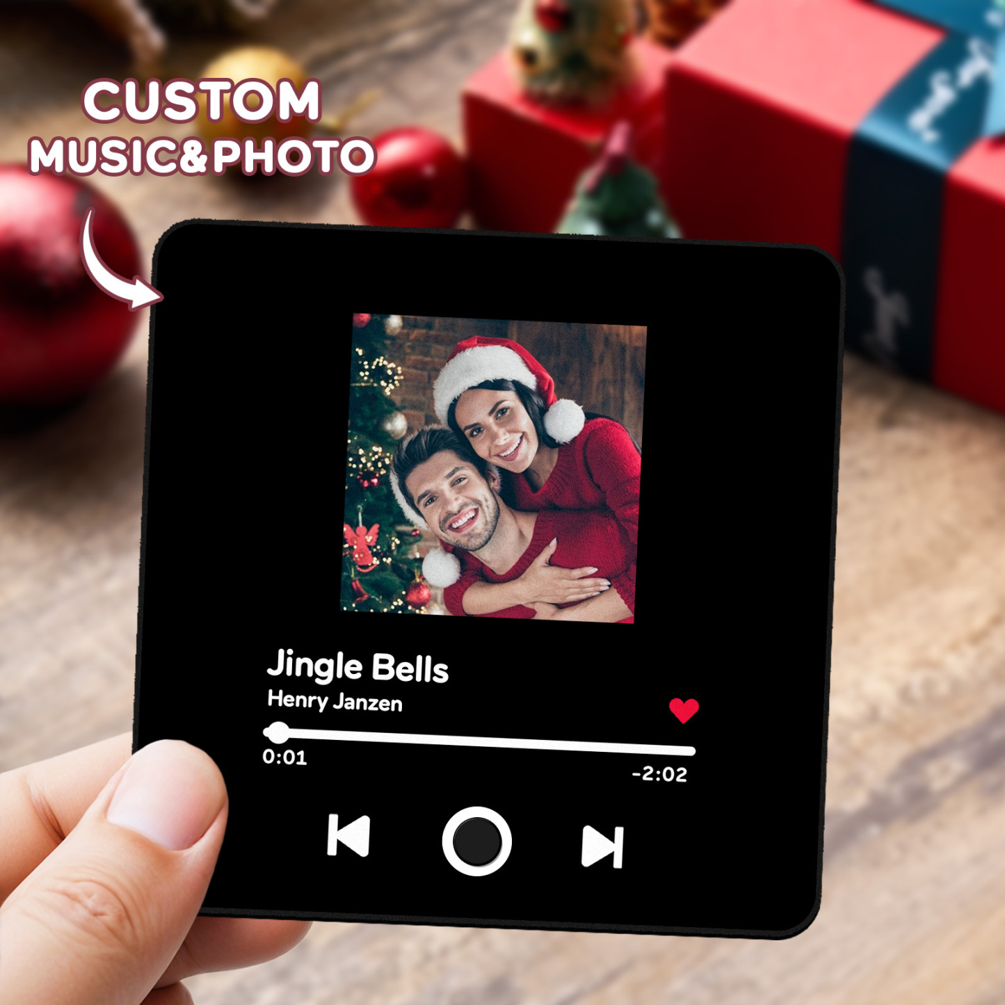 Customized Album Fridge Magnet Personalized Music Fridge Magnet Can Play Songs Christmas Gifts Family Gifts - soufeelus
