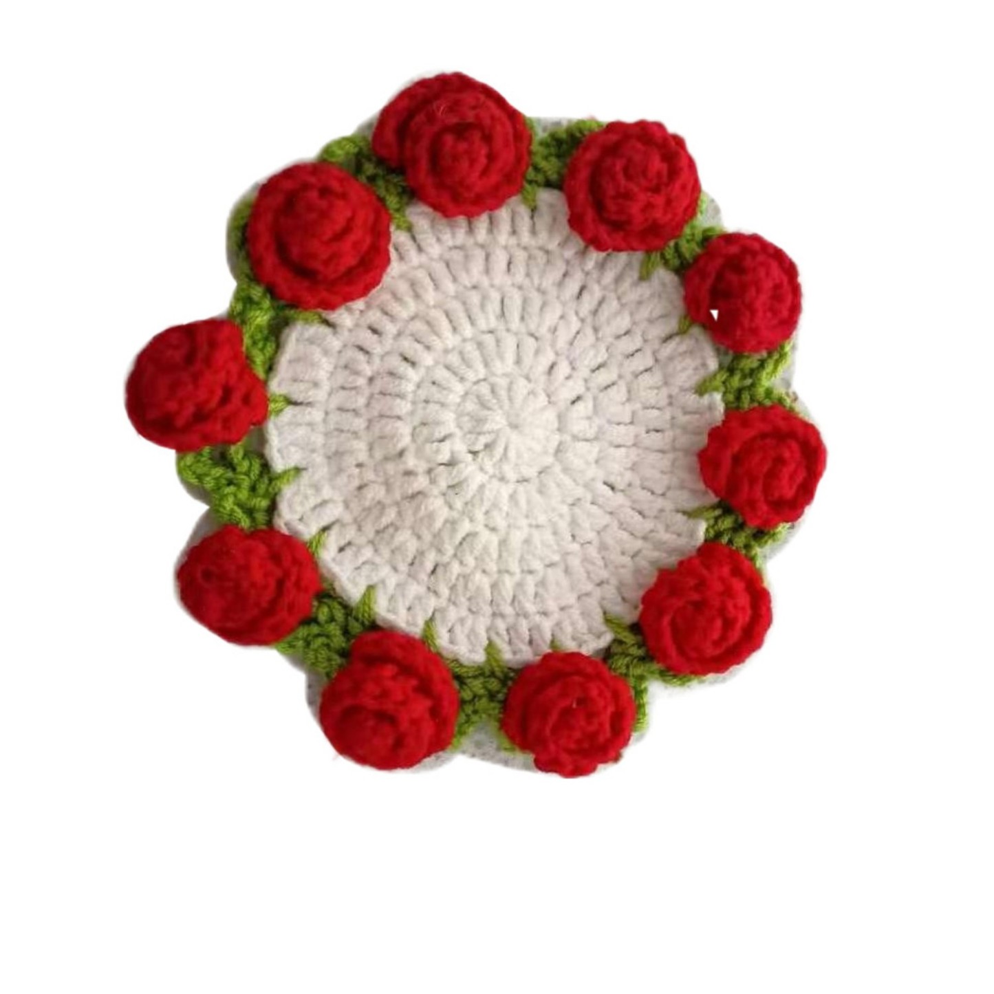 Lily Of The Valley Coaster Finished Hand-woven Pure Wool Gift For Mother And Girlfriend