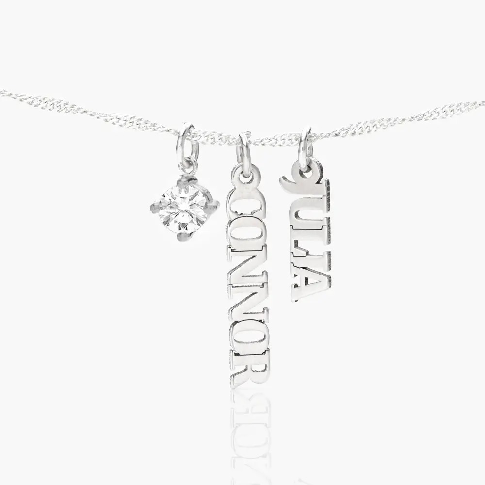 Custom Chain Name Necklace Multi-name Necklace Diamond Name Necklace Gift For Her