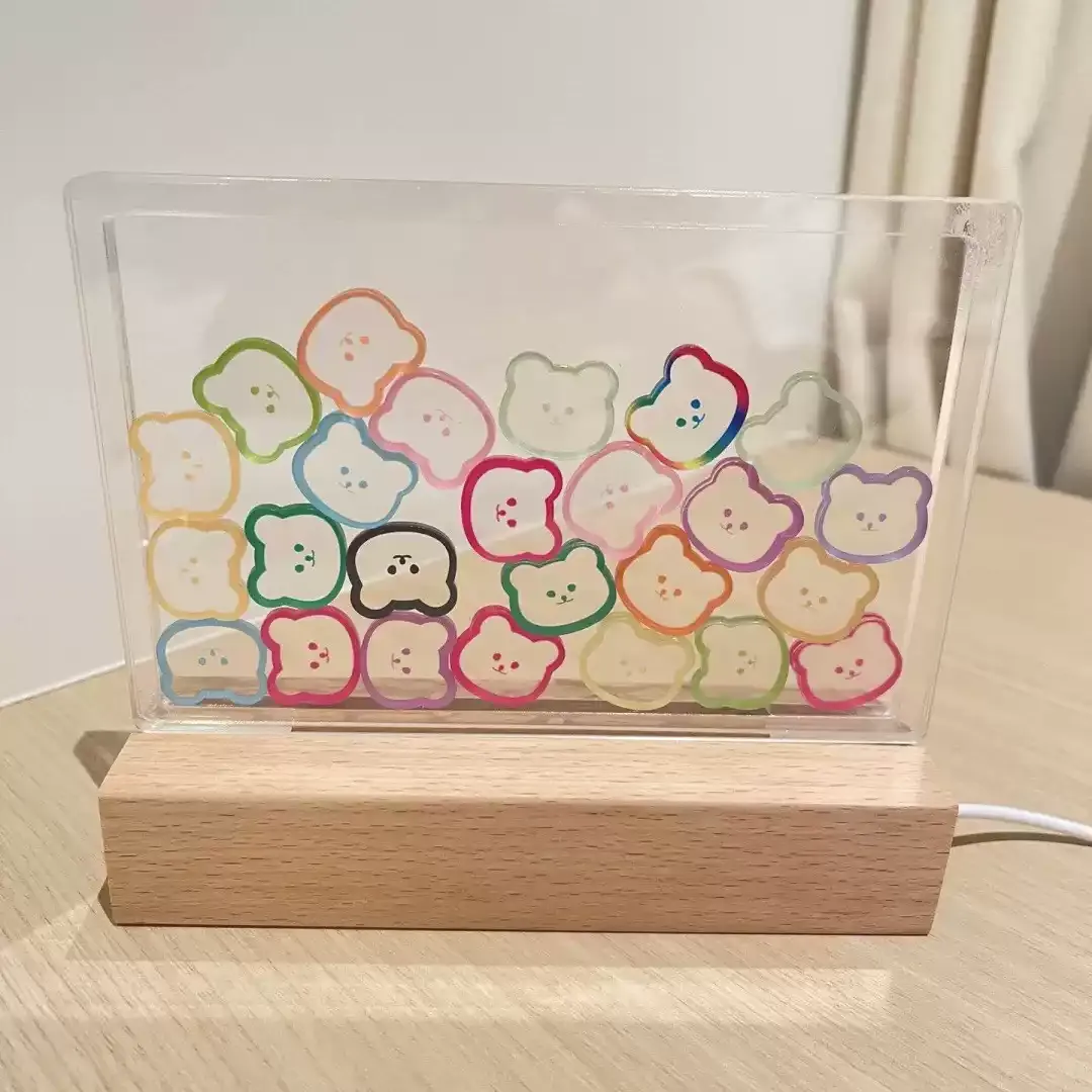 Handmade DIY Night Light Bedside Lamp Bedroom Lamp Birthday Gift for Her