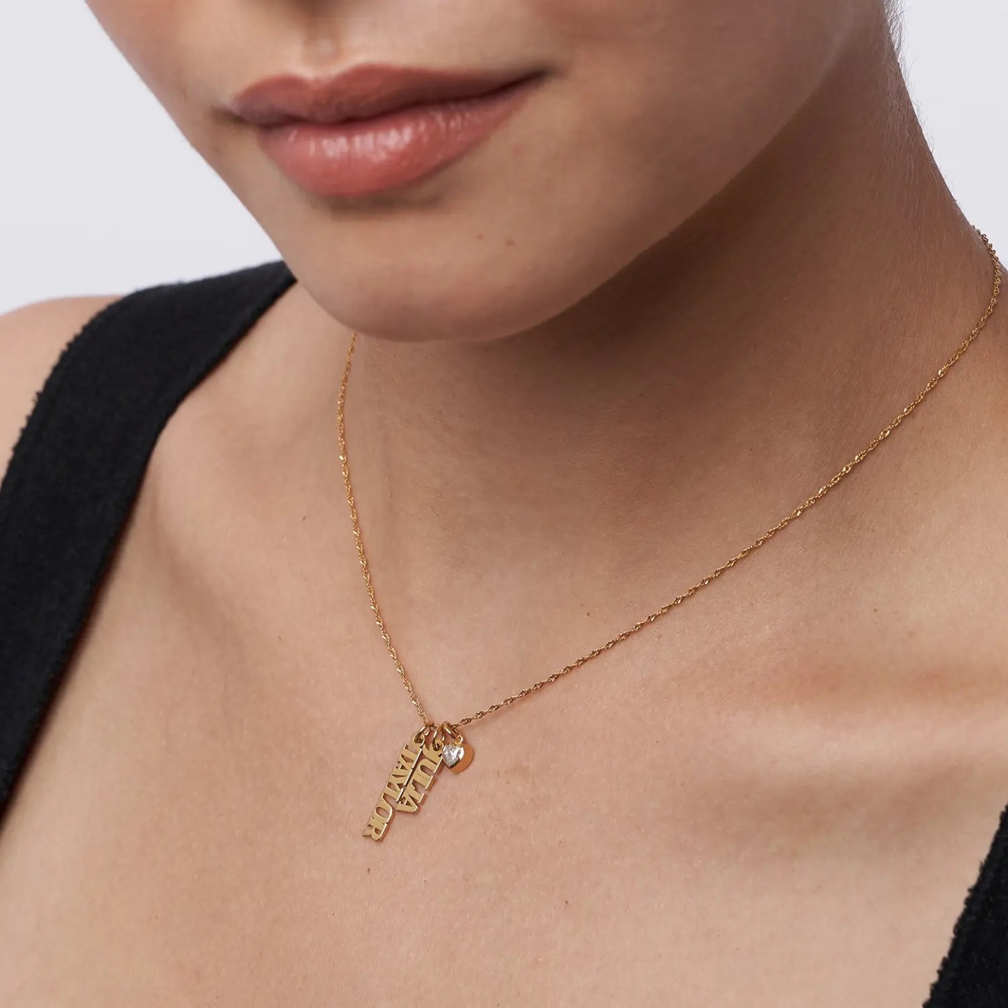 Custom Chain Name Necklace Multi-name Necklace Diamond Name Necklace Gift For Her