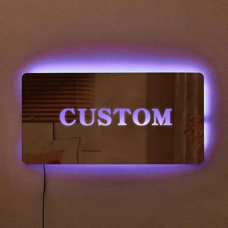 Custom Your Favorite Baseball Stadium Mirror Light Personalized Gift f
