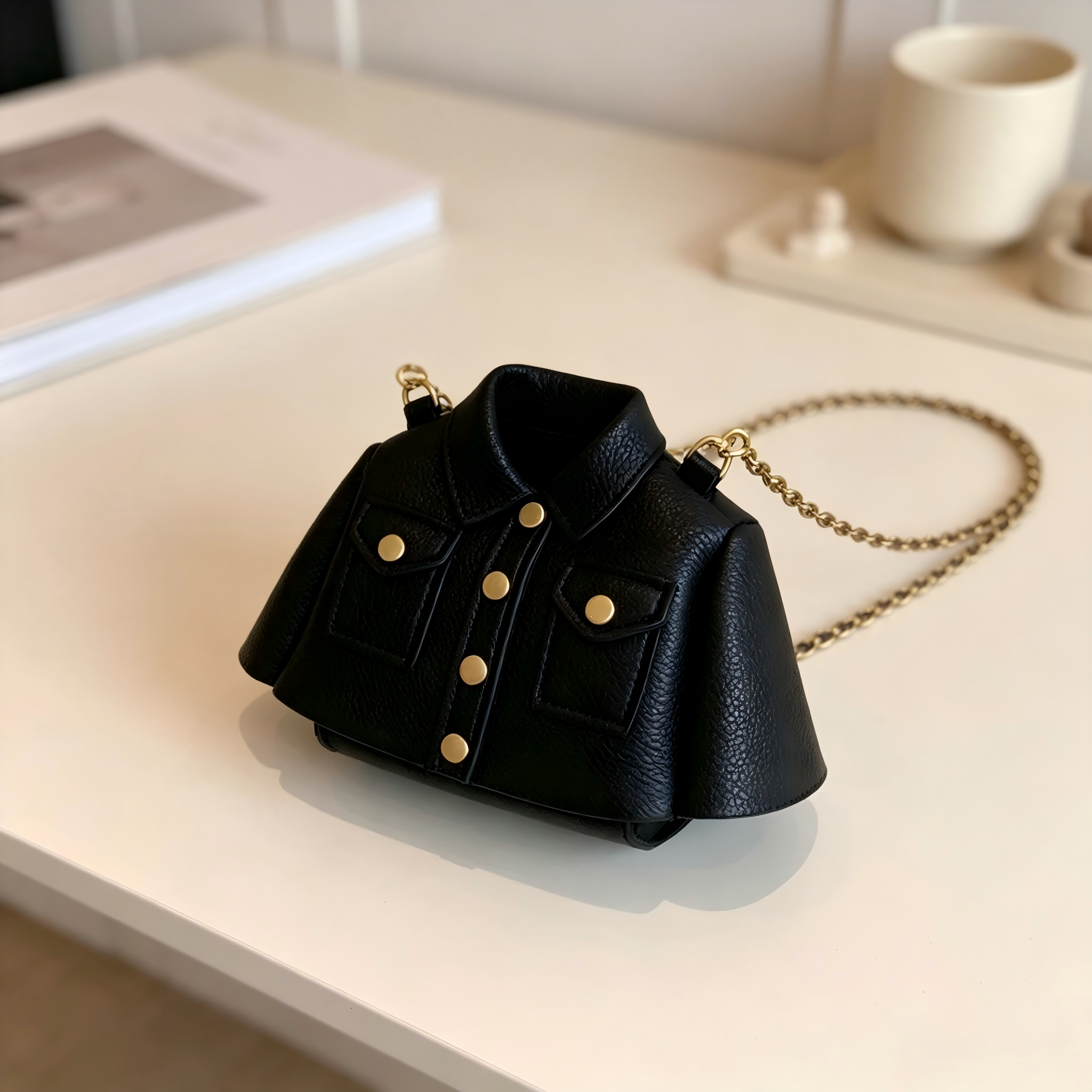 Jacket-Shaped Crossbody Mini Bag Gift for Her 商品缩略图
