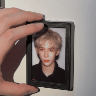 Custom Photo Fridge Light Magnet Photo Frame Ornaments with Replaceable Photos Night Light Home Decor