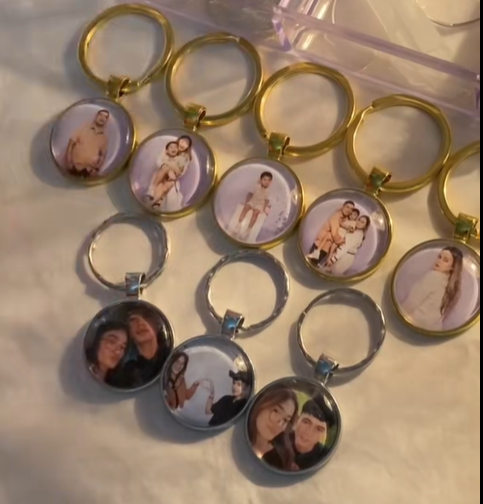 Custom Photo Keychain – Personalized Round Pendant