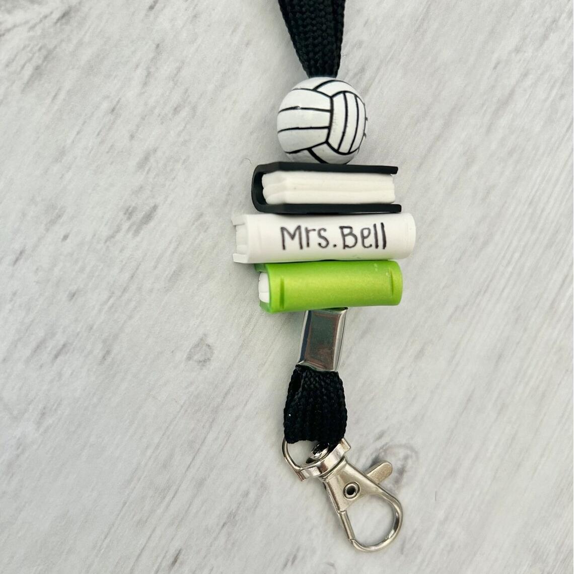 Custom Name Lanyard Personalized PE Teacher Lanyard Gift for Basketball Volleyball Baseball Soccer Coach