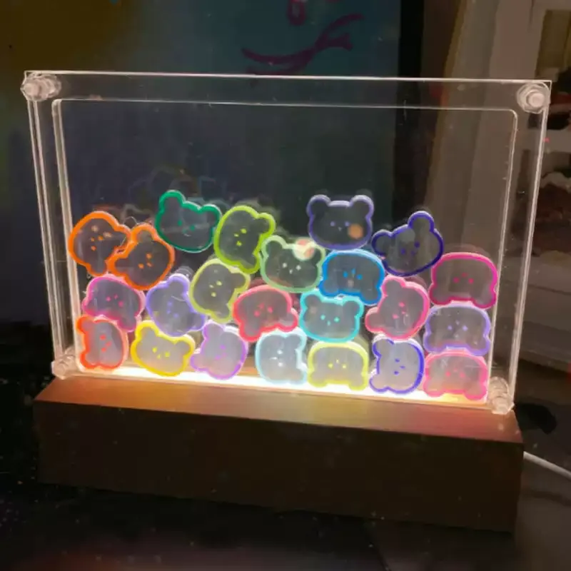 Handmade DIY Night Light Bedside Lamp Bedroom Lamp Birthday Gift for Her