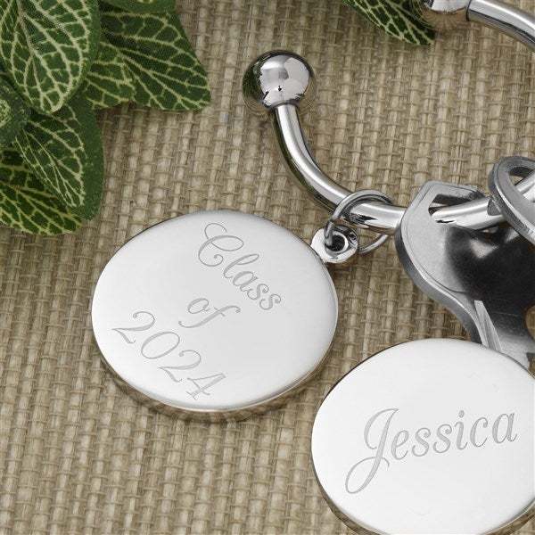 Graduation Personalized Keyring Engraving Text Keychain Graduation Gifts For Her/Him