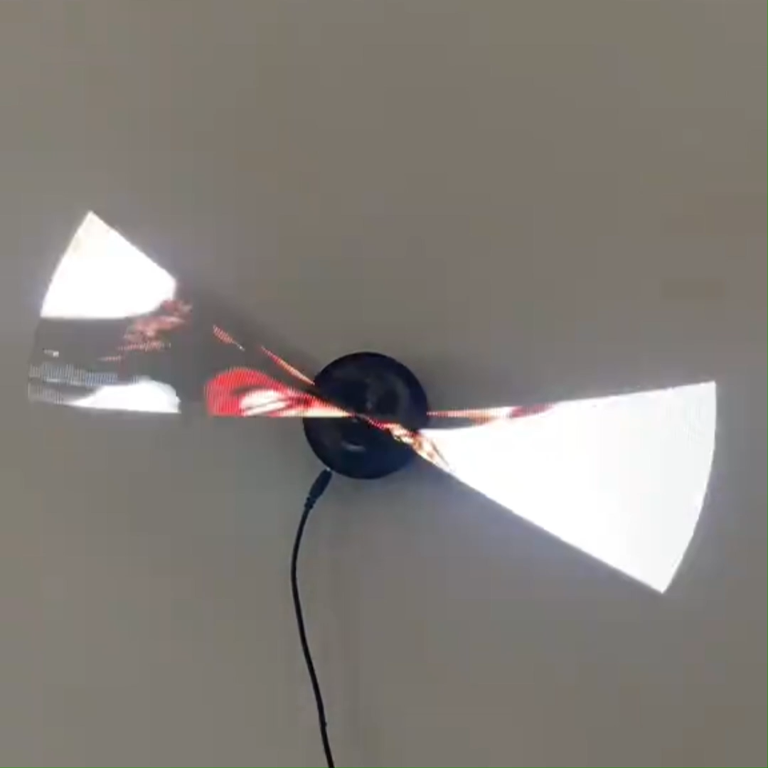 Hologram Led Fan 3d Holographic Fan Screen Hd Version Naked Eye 3d Home Decor Billboards