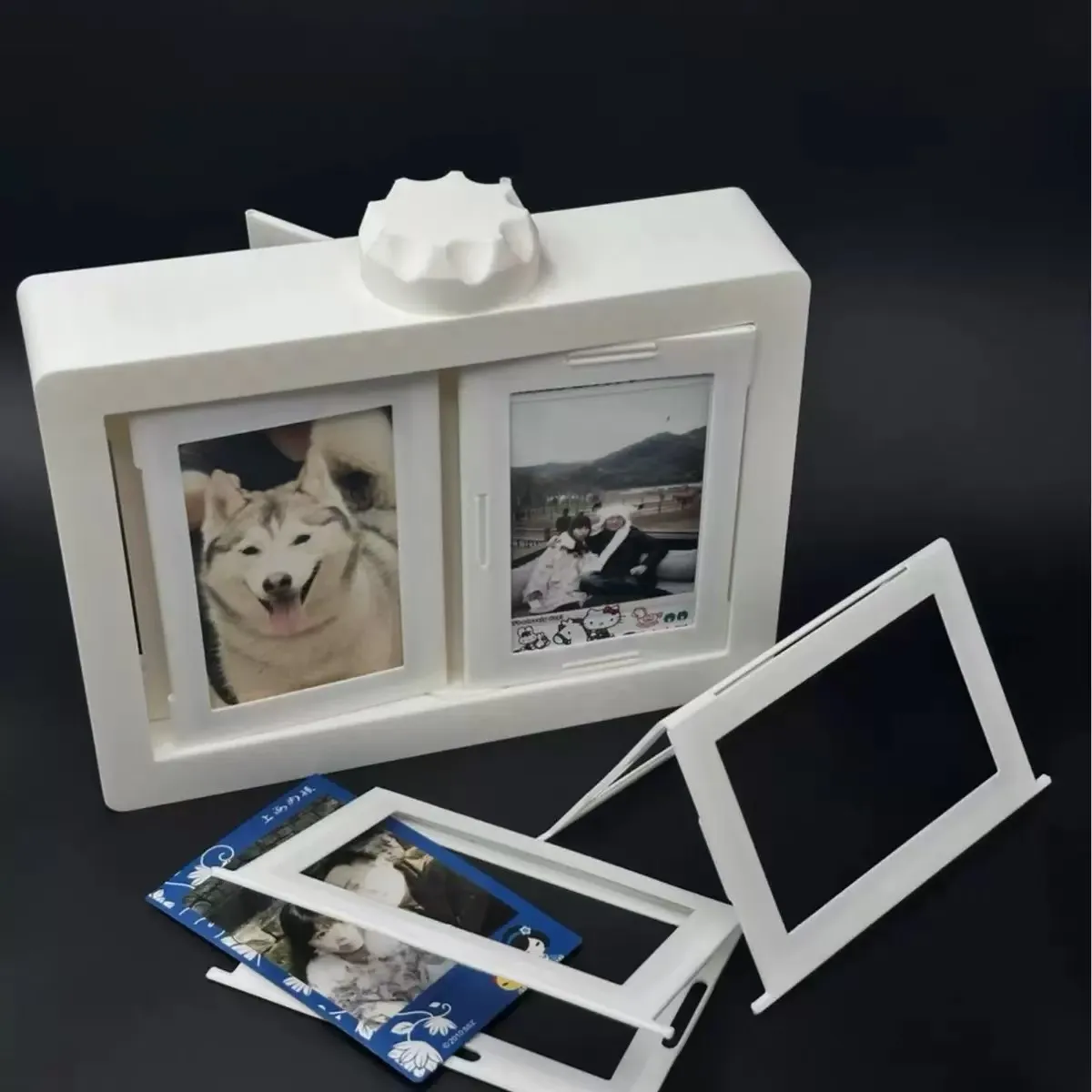 Rotating Photo Display Stand for Polaroid & Instax