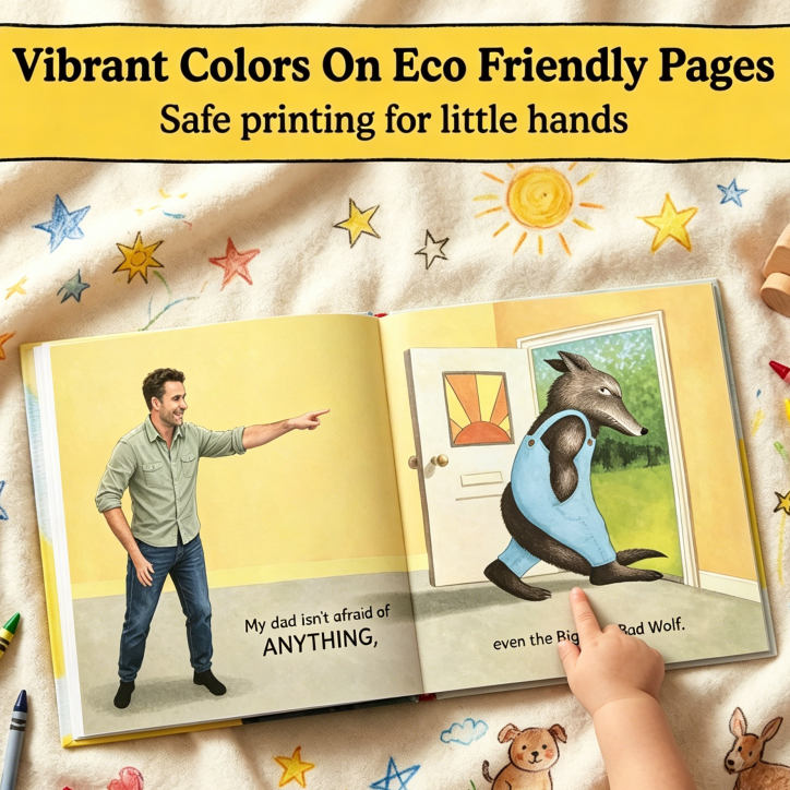 My Dad Personalized Storybook, Custom Photo Hardcover Picture Book for Fathers & Kids, Meaningful Father’s Day Keepsake Gift